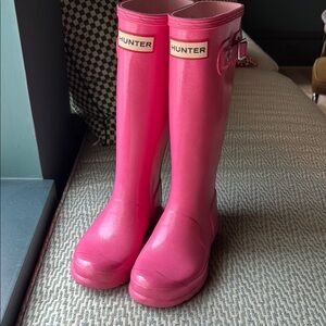 Hunter Vibrant Pink Tall Boots